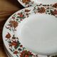 Six vintage English fine porcelain dessert plates