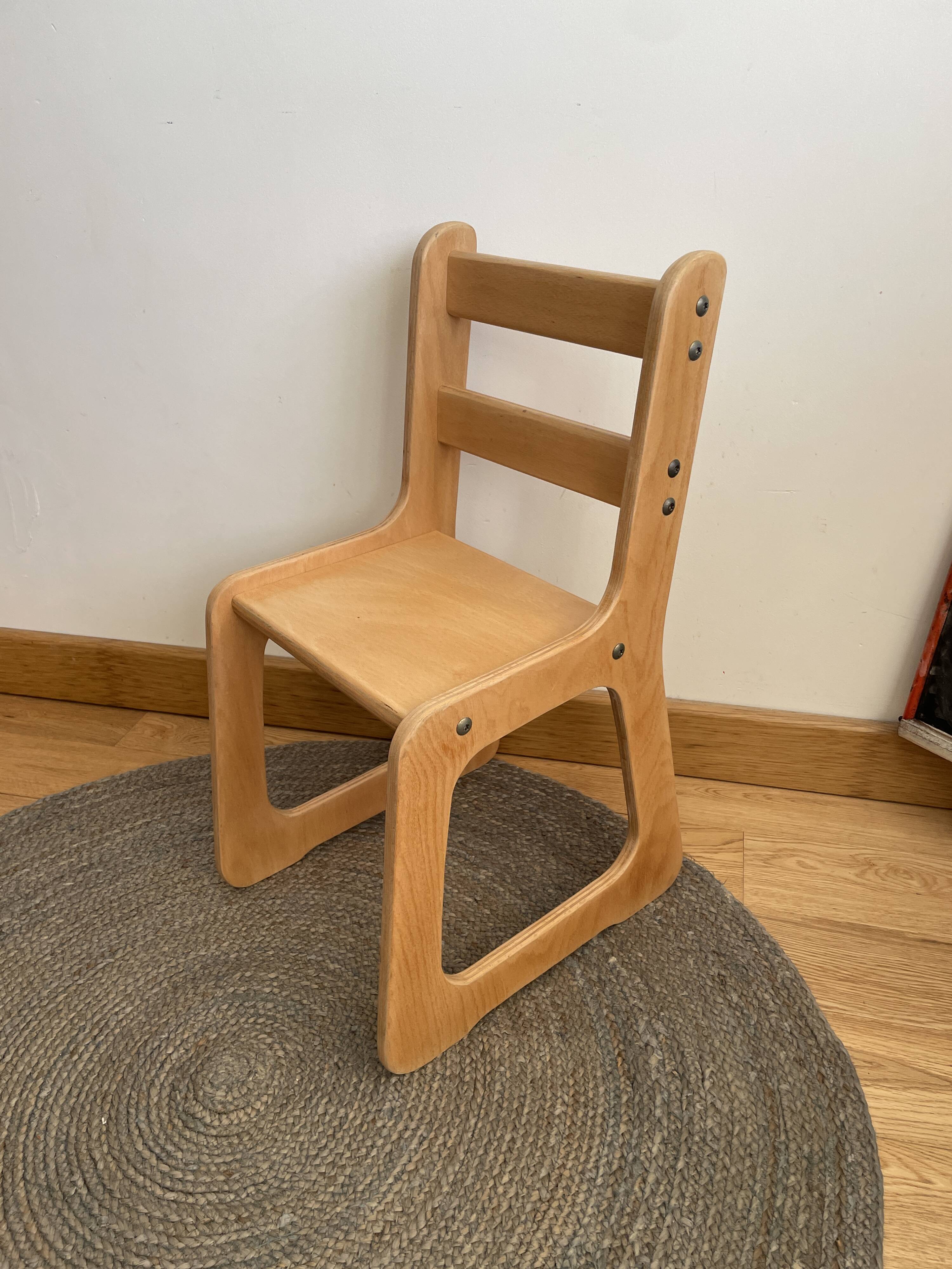 Sled chair for children, Montessori furniture