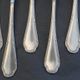 Set of 8 ercuis silver-plated coffee spoons.