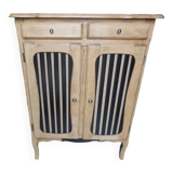 Petit buffet à hauteur d’appui de style louis XV 2 portes 2 tiroirs