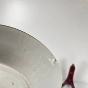 Set of 6 dessert plates model "Carnation", KG Lunéville, ironstone, 19th century.
