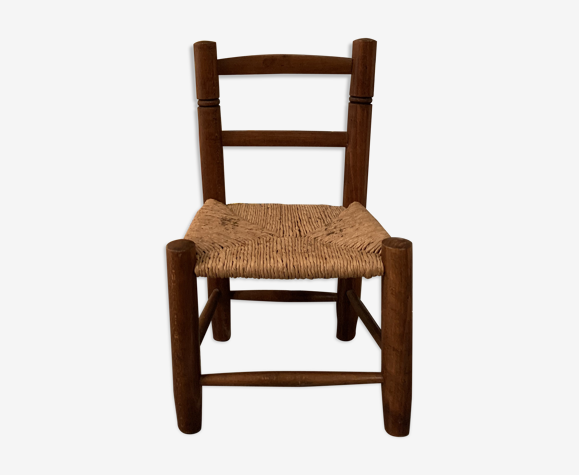Chaise paillée vintage