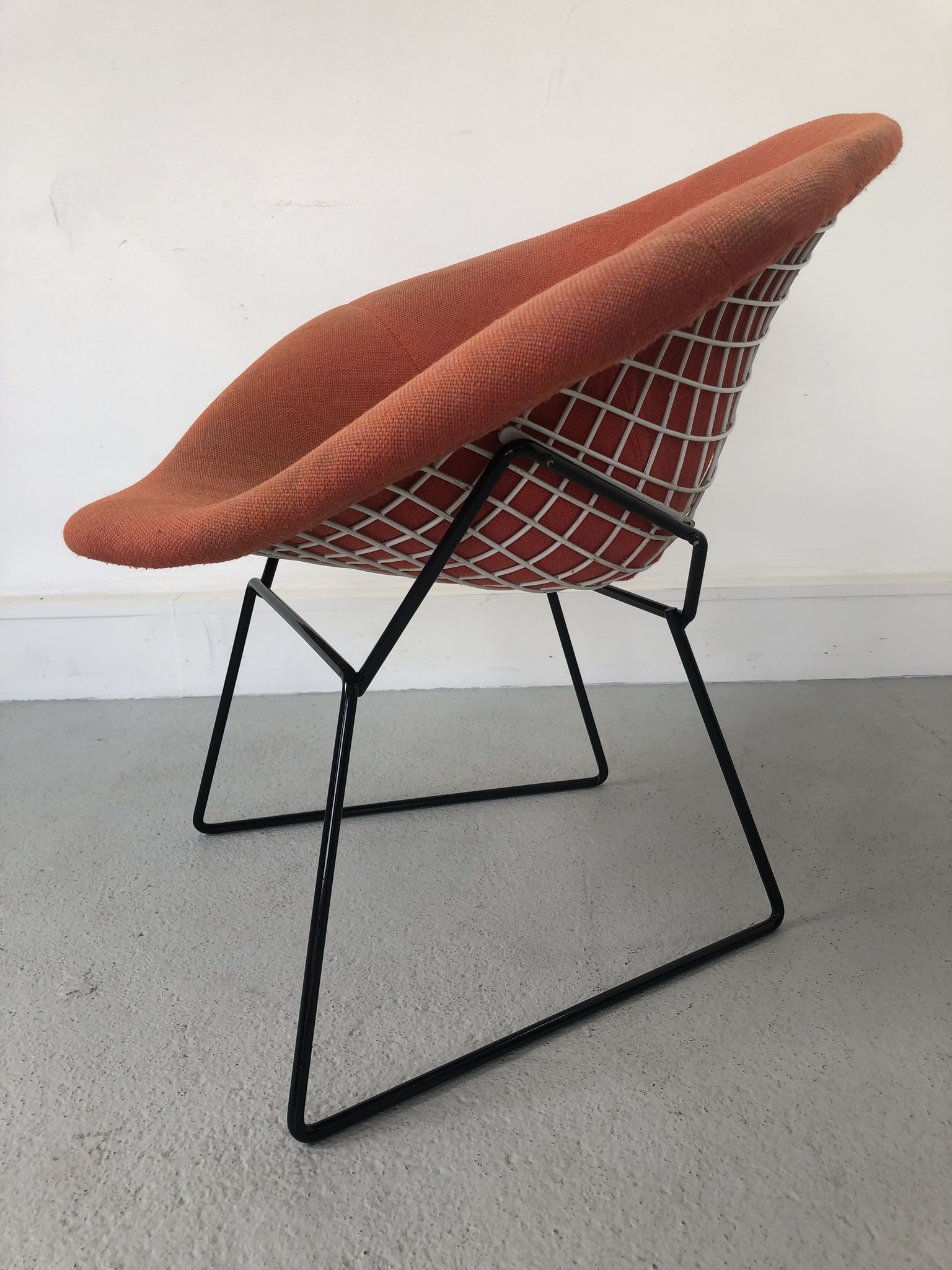 Vintage Diamond 421 Lounge Chair by Harry Bertoia for Knoll International