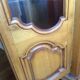Solid wood bookcase 2 doors