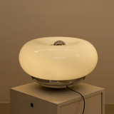Lampe "Donut" en opaline par Mazzega 70's