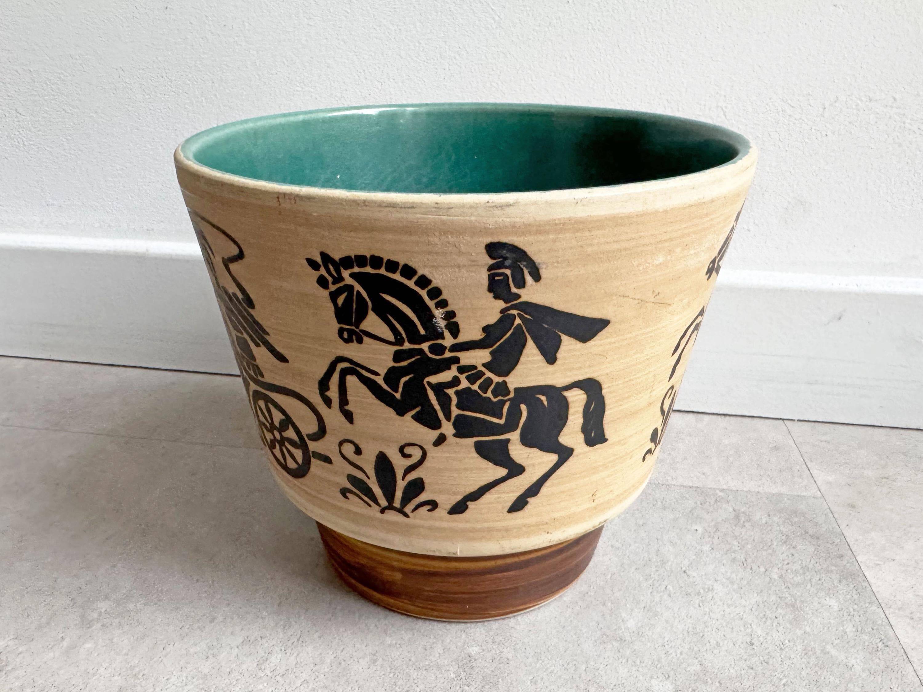 Vintage German Uebelacker ceramic planter - jagerfly