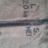 Old jute food bags