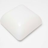 White opaline ceiling light, 60s