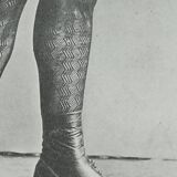 Original photogravure on glossy paper, Model in stockings and shoes 1900