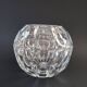 Mid-century crystal ball vase