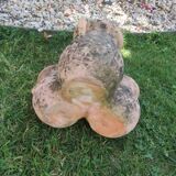 Pot de fleurs multiple en terre cuite, terracotta 1960