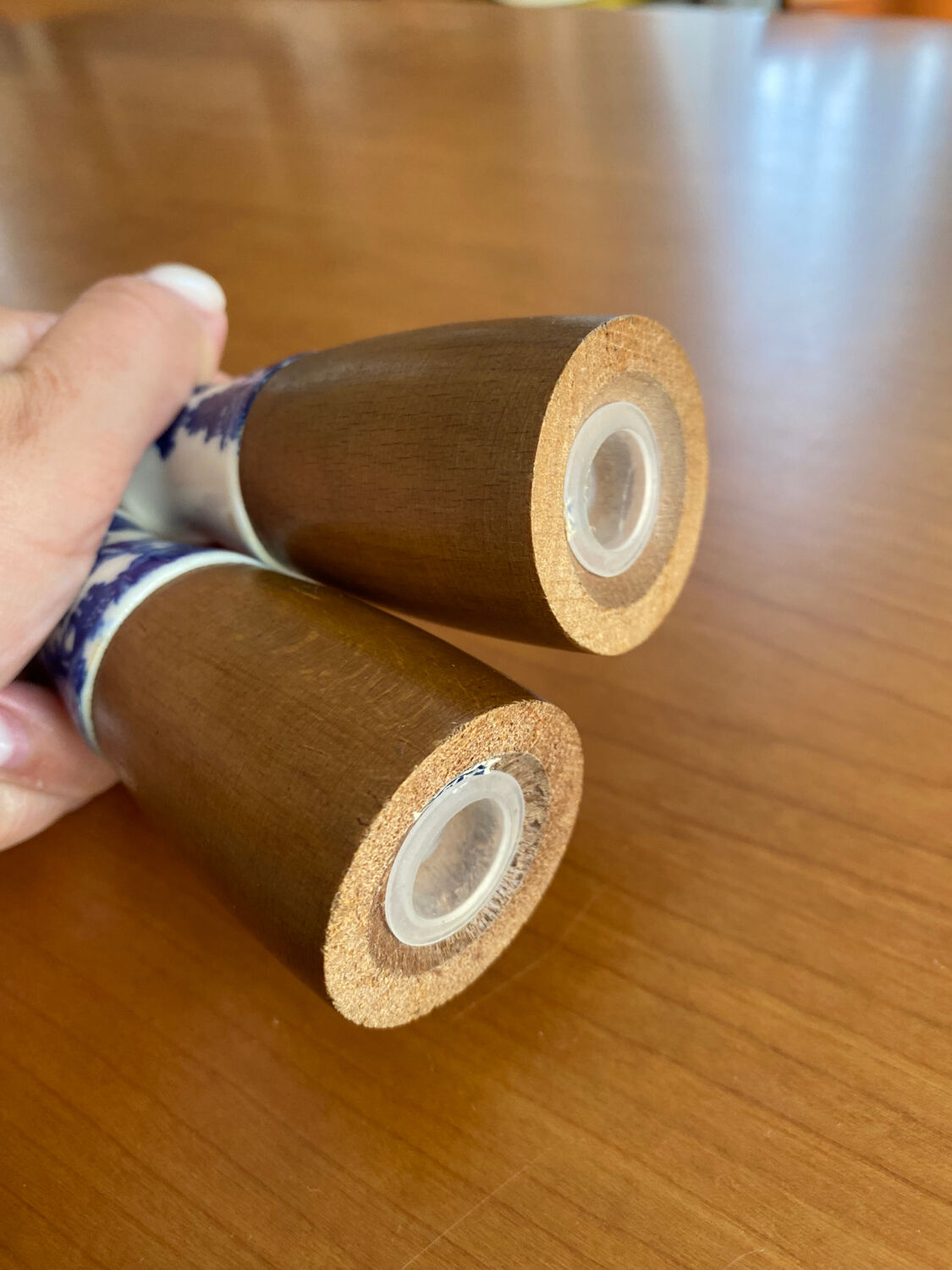 Salière et poivrier porcelaine