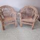 Paire de fauteuils en rotin enfant