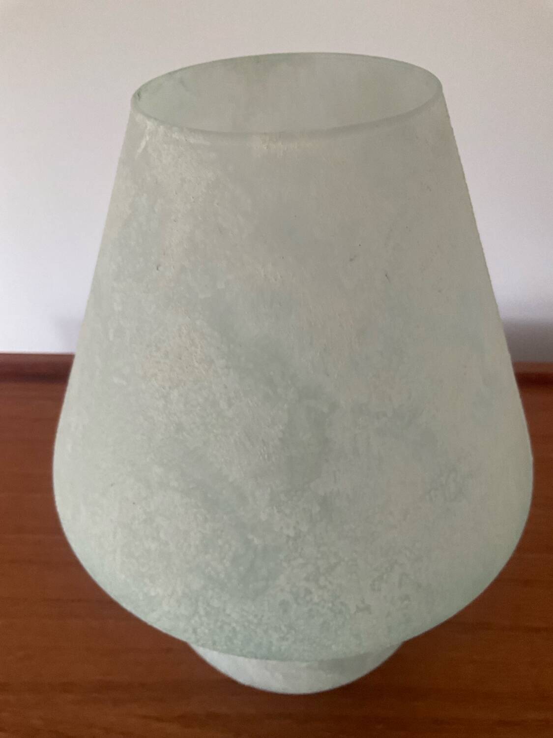 Murano scavo glass mushroom lamp