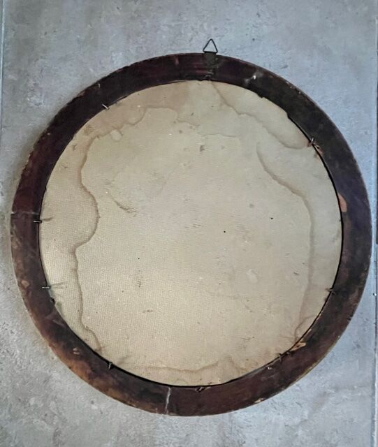 Old mirror in gilded wood early twentieth century