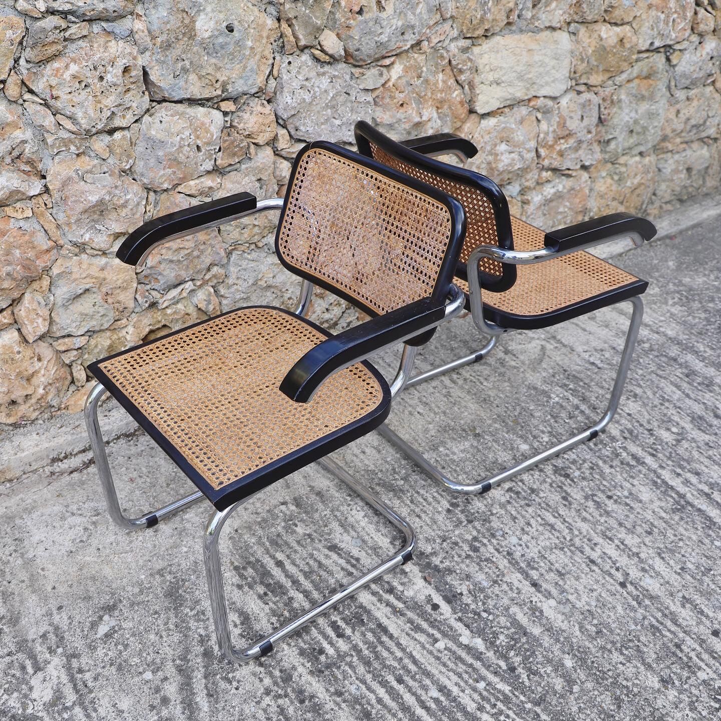Lot de 4 chaises B32 et 2 fauteuils B64 Marcel Breuer