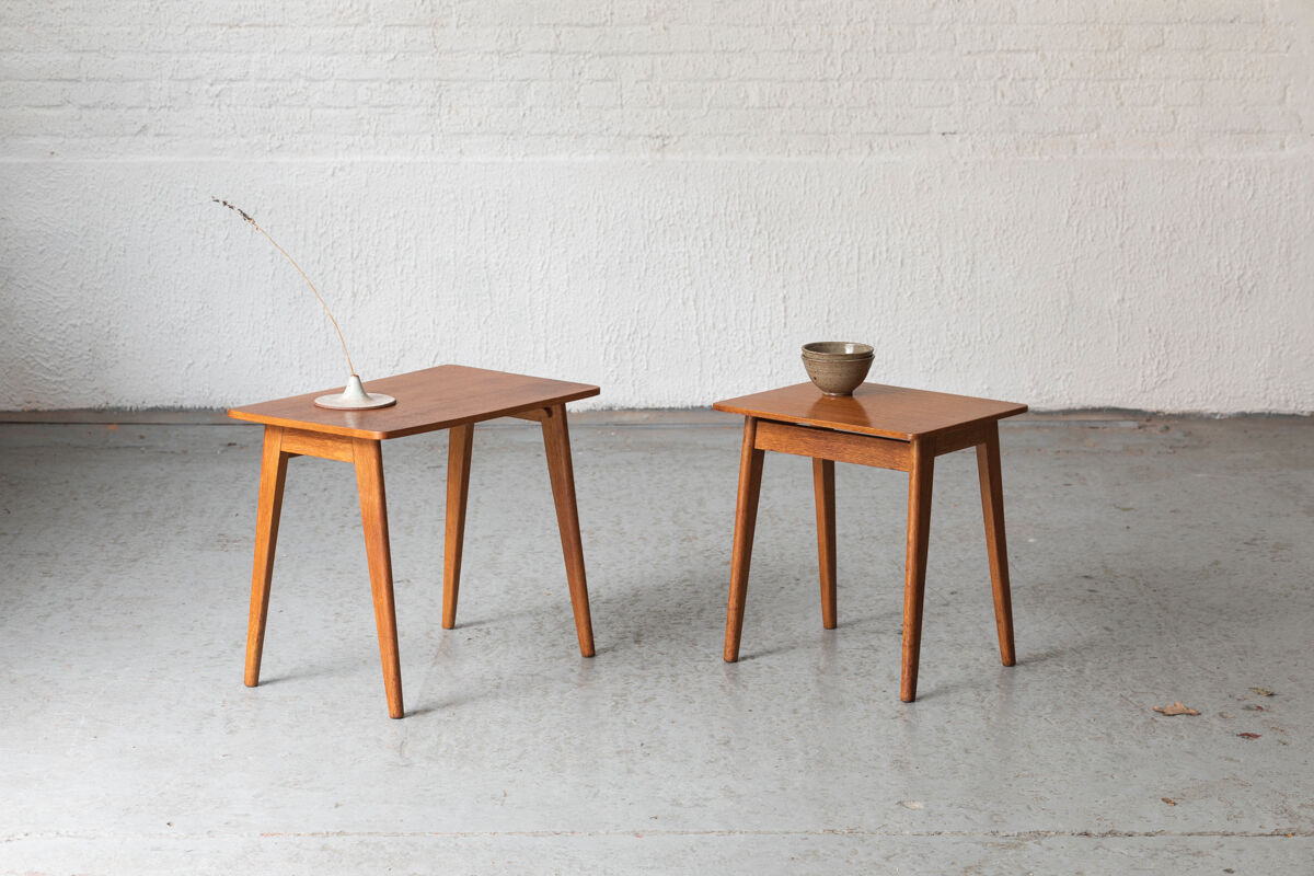 Set of nesting tables in teak, Dutch design, 1960’s