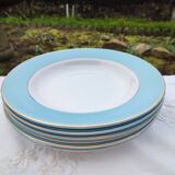 Set of 6 deep plates l'Amandinoise model Poreylor