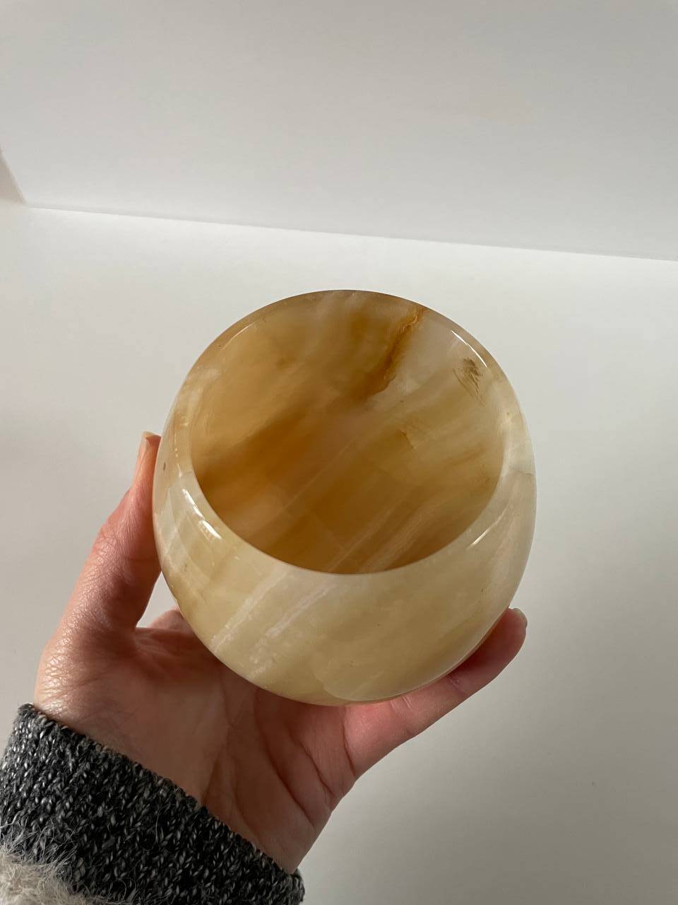 Onyx marble candle holder