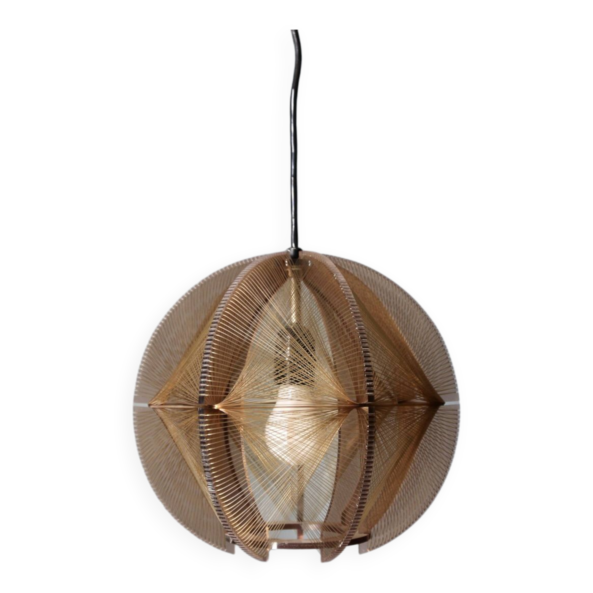 Suspension vintage 1970 Paul Secon pour Sompex
