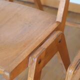 Set of 12 Scandinavian chairs compass feet