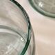 5 bubble-blown glass beer mugs