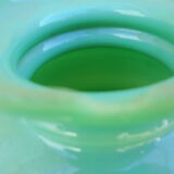 Globe lampshade in green opaline