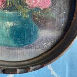 Mini round table bouquet of roses