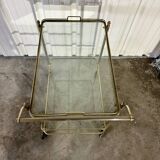 1970s gold rolling serving table