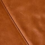 Ottoman with leather upholstery