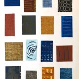 Gouache paper collage
