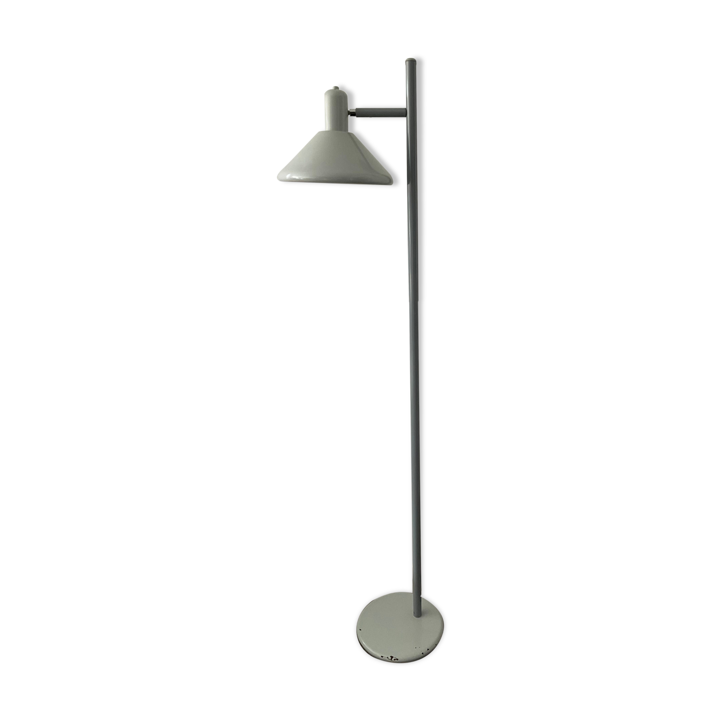 Lampadaire vintage années 70-80 en métal gris