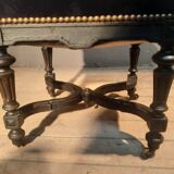 Blackened turned wooden stool '1900'