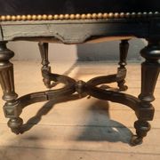 Blackened turned wooden stool '1900'