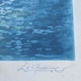 Le Querrec Lithograph Moonlight Effect on Mont Saint Michel 15/350