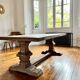 Table monastère en bois ancien - Spirito 200 par 100 cm
