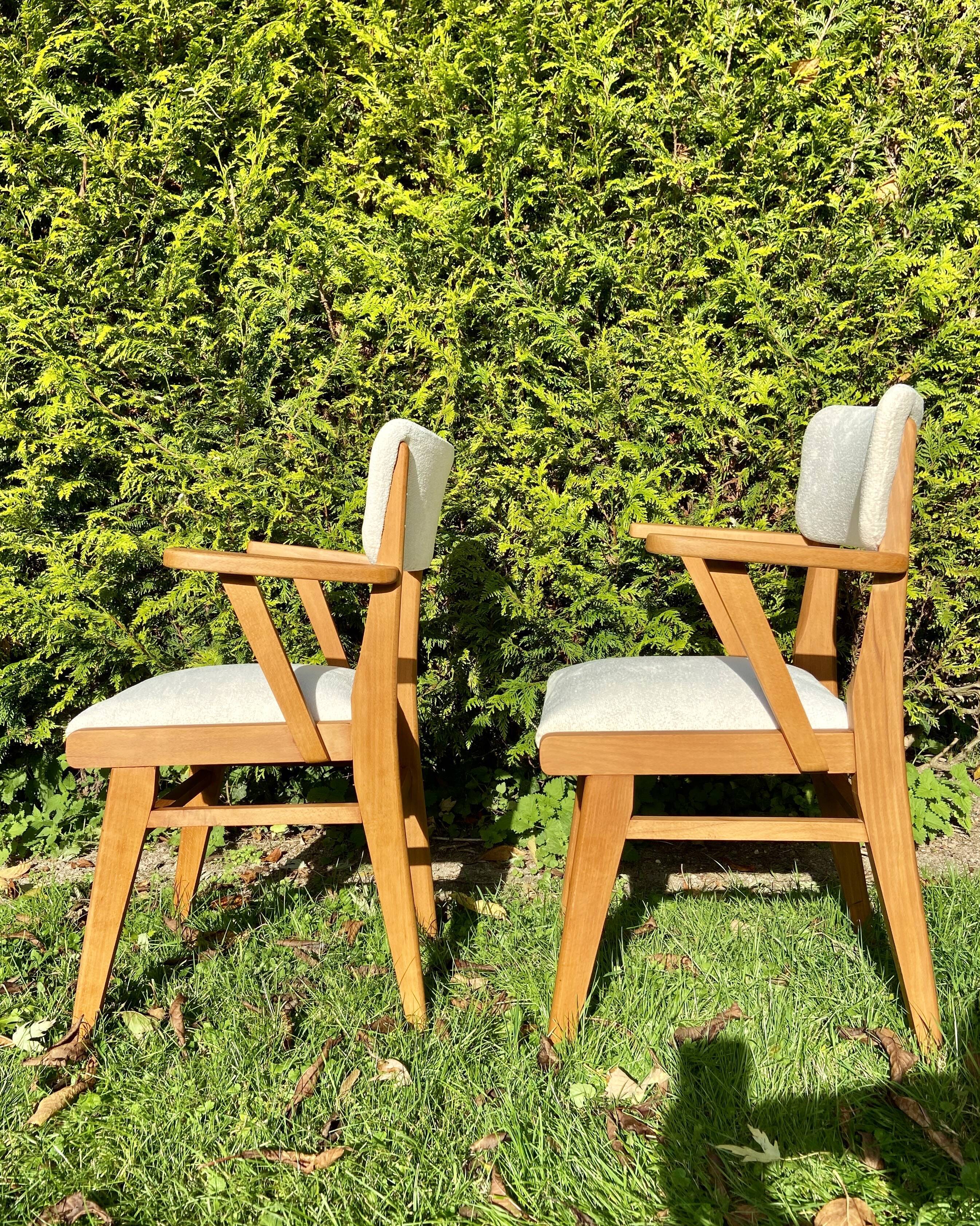 Pair of bridges armchairs