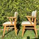 Pair of bridges armchairs