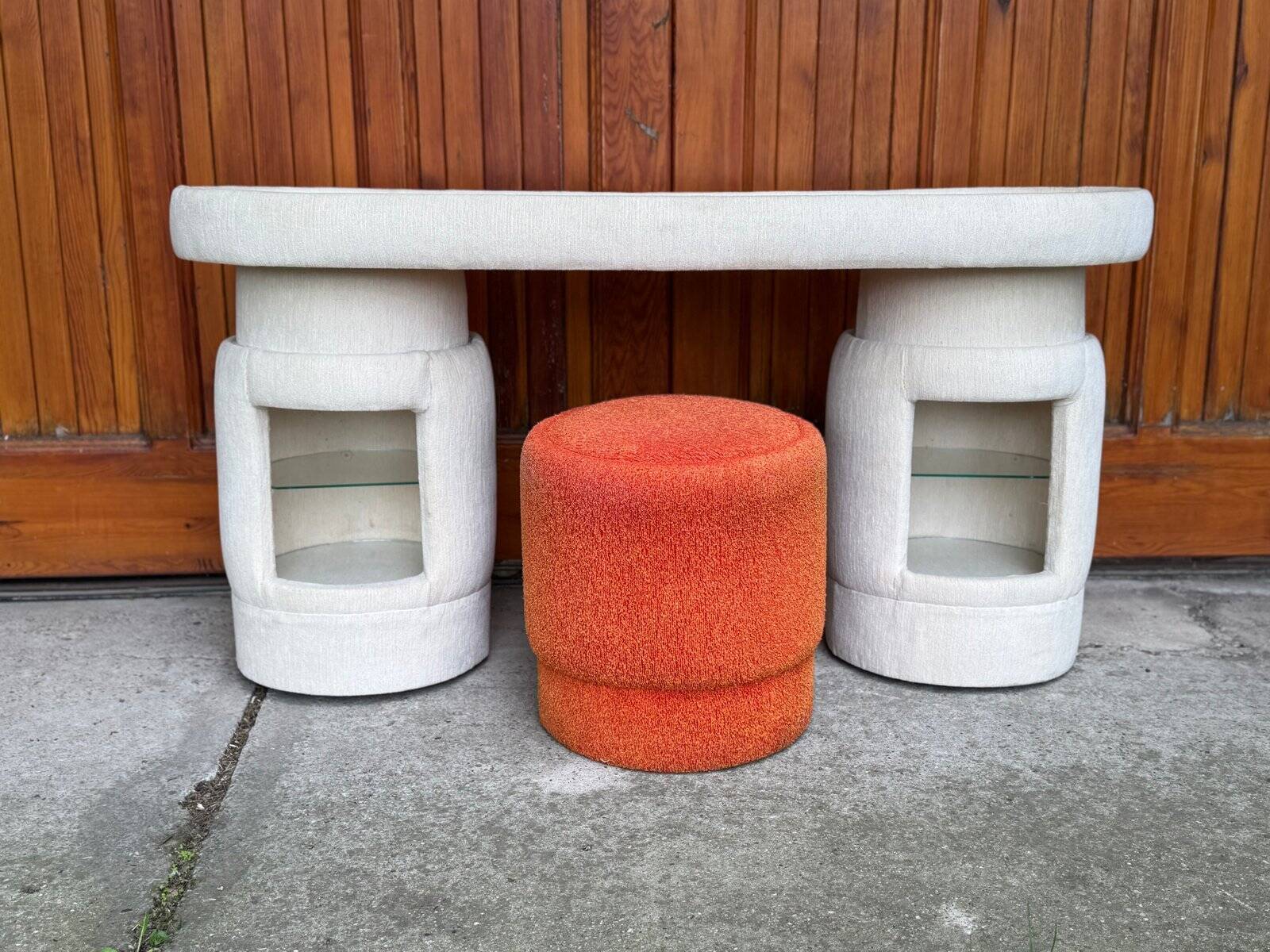 Dressing table with chair from Kecskemét Furniture, 1975, set of 2