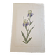 La Roche Laffitte (Born in 1943) - Watercolour drawing on silk - Iris