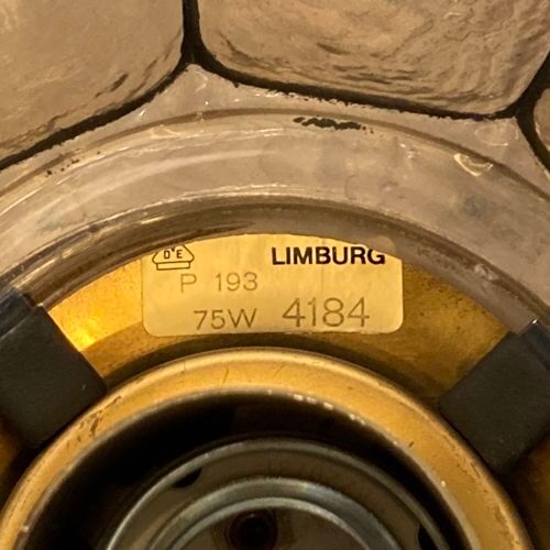 Glashuette Limburg 4184 pendant in glass, 1960