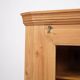 Hanging corner cabinet with glass door - pine - year 1890s