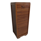 Cabinet de classement vintage avec rideau roulant