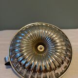 Solid silver hand candle holder