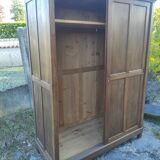 Old wardrobe vintage wooden wardrobe sliding doors