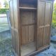 Old wardrobe vintage wooden wardrobe sliding doors