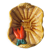 "Carrot Basket" slipware dish, Vallauris