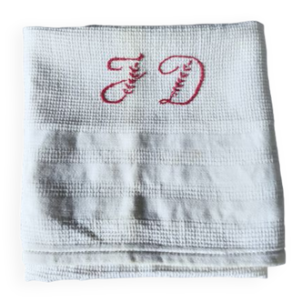 Serviette de toilette nid d'abeille