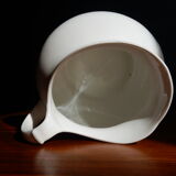 White ceramic water pitcher broc pot