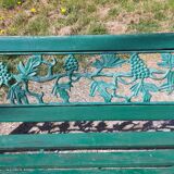 Cast iron and wood bench 1900